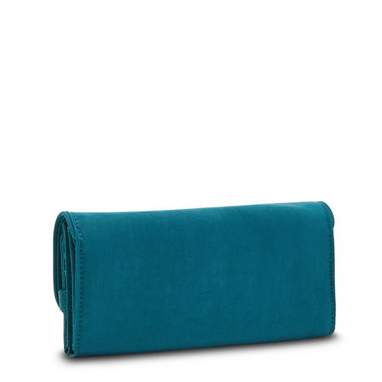 Kipling Money Land Snap Portefeuille Turquoise | BE 1789EB